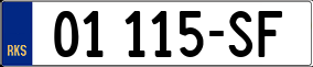 Truck License Plate